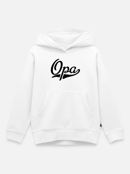 Opa - Kinder Premium Organic Hoodie - Weiß