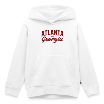 Écriture vintage d’Atlanta Georgia - Sweat Premium à capuche enfant bio - blanc - Devant - AI Model Kid Female (0cm)