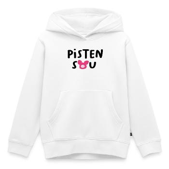 Pistensau Skipiste Quotes Skiurlaub Après-Ski Fun - Kinder Premium Organic Hoodie - Weiß - Vorne - AI Model Kid Female (0cm)