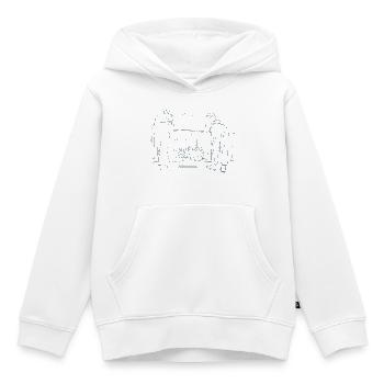 Mann und Frau offline - Kinder Premium Organic Hoodie - Weiß - Vorne - AI Model Kid Female (0cm)