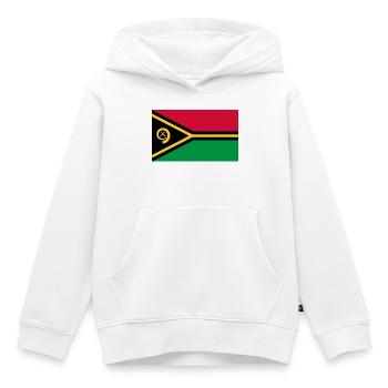 Vanuat - Kids Premium Organic Hoodie - white - Front - AI Model Kid Female (0cm)