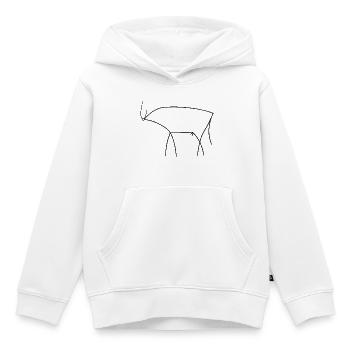 Bull - Kids Premium Organic Hoodie - white - Front - AI Model Kid Female (0cm)