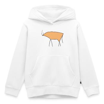 Bull - Kids Premium Organic Hoodie - white - Front - AI Model Kid Female (0cm)