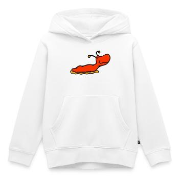 Nacktschnecke Schnecke ohne Schneckenhaus lächelt - Kinder Premium Organic Hoodie - Weiß - Vorne - AI Model Kid Female (0cm)