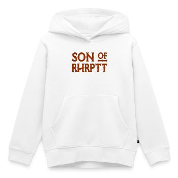 Son of Rhrptt - Ruhrpott - Zeche - Zollverein - Kinder Premium Organic Hoodie - Weiß - Vorne - AI Model Kid Female (0cm)