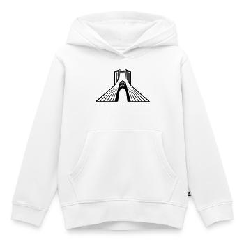Azadi Tower Iran - Kinder Premium Organic Hoodie - Weiß - Vorne - AI Model Kid Female (0cm)