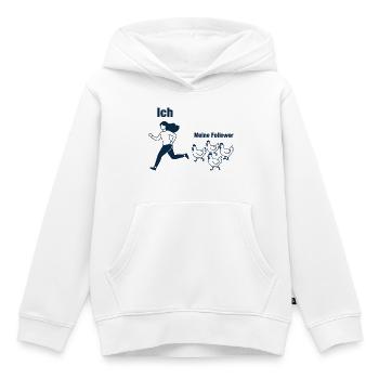 Hühner Bäuerin Landwirtin Ich und Meine Follower - Kinder Premium Organic Hoodie - Weiß - Vorne - AI Model Kid Female (0cm)