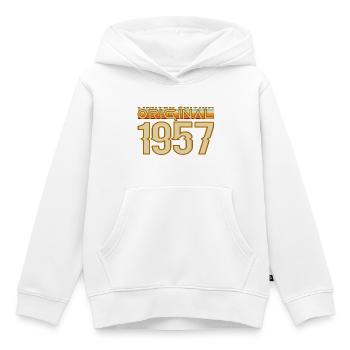 Original 1957 Retro Vintage - Kids Premium Organic Hoodie - white - Front - AI Model Kid Female (0cm)