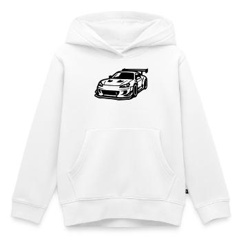 Car Sports Car Car Racing - Kids Premium Organic Hoodie - white - Front - AI Model Kid Female (0cm)