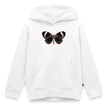 Glasswing Butterfly Greta oto Realistischer Stil - Kinder Premium Organic Hoodie - Weiß - Vorne - AI Model Kid Female (0cm)