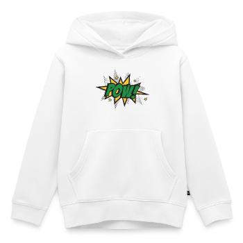 Pow Burst Pop Art - Kinder Premium Organic Hoodie - Weiß - Vorne - AI Model Kid Female (0cm)