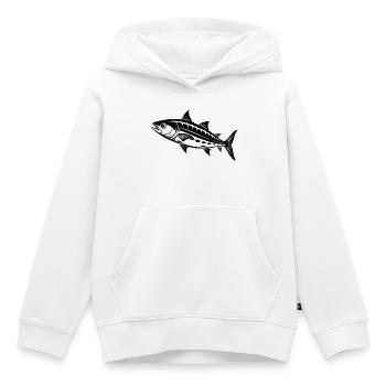 Spanische Makrele - Kinder Premium Organic Hoodie - Weiß - Vorne - AI Model Kid Female (0cm)