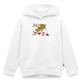 Rostocker Greif 3D - Kinder Premium Organic Hoodie - Weiß - Vorne - AI Model Kid Female (0cm)