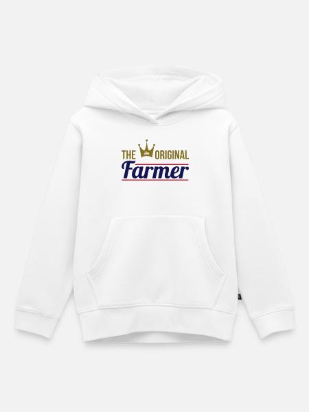 Farmer - Kinder Premium Organic Hoodie - Weiß