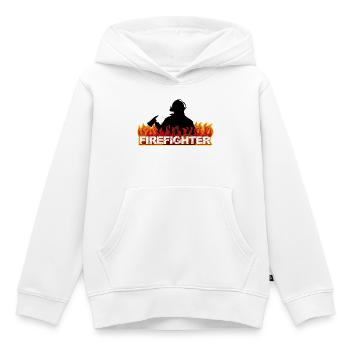 Feuerwehrmann - Mut und Leidenschaft - Kinder Premium Organic Hoodie - Weiß - Vorne - AI Model Kid Female (0cm)