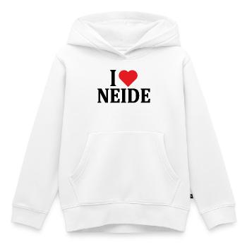 T-Shirt I love Neide T-Shirt Geschenkidee - Kinder Premium Organic Hoodie - Weiß - Vorne - AI Model Kid Female (0cm)