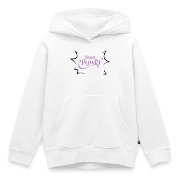 Mama-Macht - Kinder Premium Organic Hoodie - Weiß - Vorne - AI Model Kid Female (0cm)
