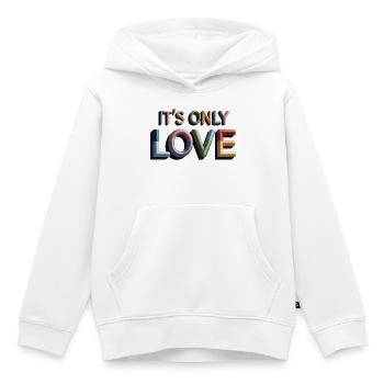 Bunt gestickte Liebesbriefe - Kinder Premium Organic Hoodie - Weiß - Vorne - AI Model Kid Female (0cm)