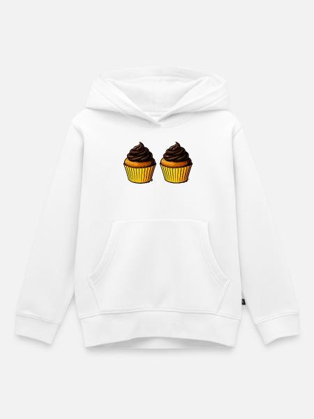 Cupcake Köstlichkeit - Kinder Premium Organic Hoodie - Weiß