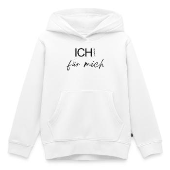 Je décide par moi-même. - Sweat Premium à capuche enfant bio - blanc - Devant - AI Model Kid Female (0cm)