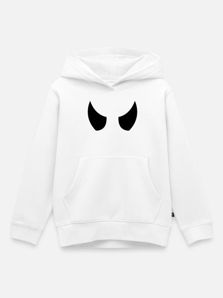 Teufelshörner - Kinder Premium Organic Hoodie - Weiß