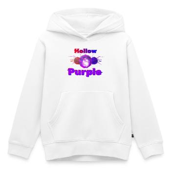 Hollow Purple Glitch Anime Tee shirt GOJO Satoru - Kids Premium Organic Hoodie - white - Front - AI Model Kid Female (0cm)