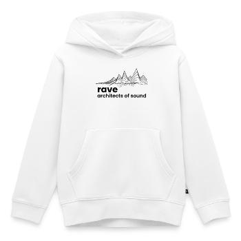 Rave Architects of Sound - Kinder Premium Organic Hoodie - Weiß - Vorne - AI Model Kid Female (0cm)