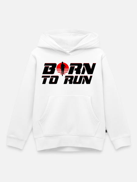 Runner - Kinder Premium Organic Hoodie - Weiß