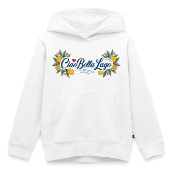 Ciao Bella Lago Zitronen - Kinder Premium Organic Hoodie - Weiß - Vorne - AI Model Kid Female (0cm)