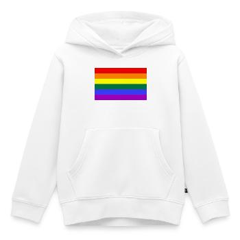 Gay Pride - Kinder Premium Organic Hoodie - Weiß - Vorne - AI Model Kid Female (0cm)
