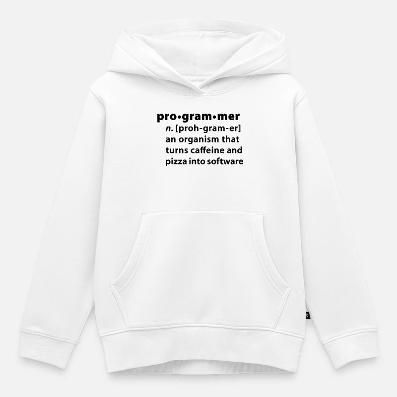 Programmer Wörterbuchdefinition - Kinder Premium Organic Hoodie - Weiß