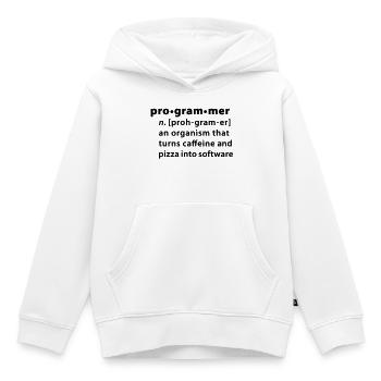 Programmer Wörterbuchdefinition - Kinder Premium Organic Hoodie - Weiß - Vorne - AI Model Kid Female (0cm)