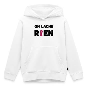 Wir verlieren nichts! - Kinder Premium Organic Hoodie - Weiß - Vorne - AI Model Kid Female (0cm)