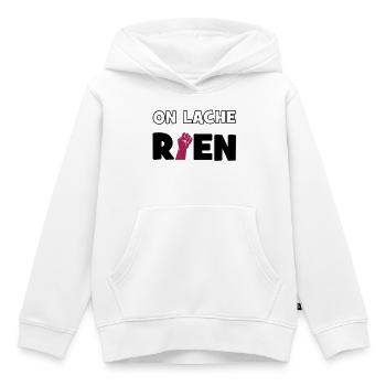 Wir verlieren nichts! - Kinder Premium Organic Hoodie - Weiß - Vorne - AI Model Kid Female (0cm)
