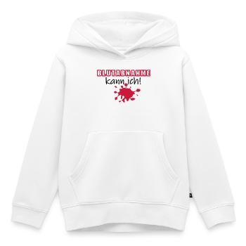 Blutabnahme Medizin Blut Beruf Geschenk Spruch - Kinder Premium Organic Hoodie - Weiß - Vorne - AI Model Kid Female (0cm)