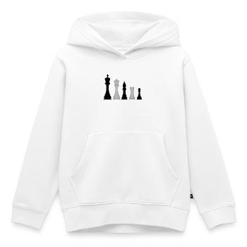 Chess pieces - Kids Premium Organic Hoodie - white - Front - AI Model Kid Female (0cm)