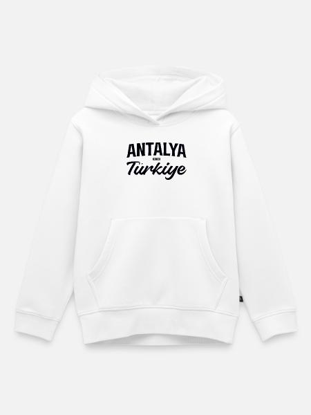 Antalya Türkiye Scriptreise - Kinder Premium Organic Hoodie - Weiß