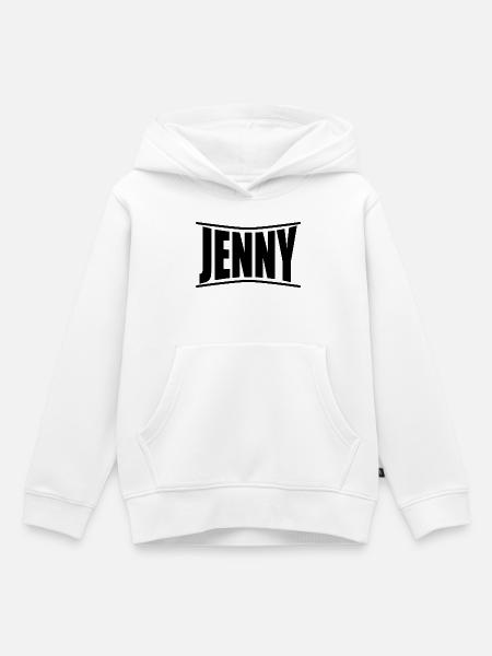 T-Shirt Jenny T-Shirt Geschenkidee - Kinder Premium Organic Hoodie - Weiß