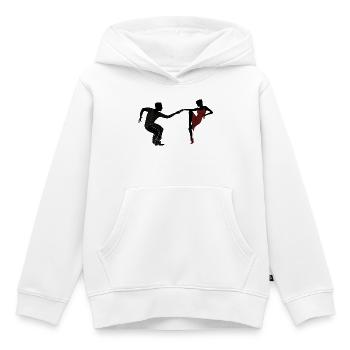 Tanzpaar - Kinder Premium Organic Hoodie - Weiß - Vorne - AI Model Kid Female (0cm)