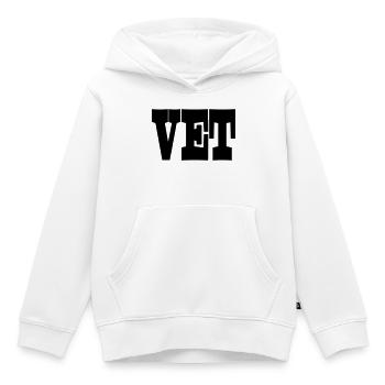 19 FETT - Kinder Premium Organic Hoodie - Weiß - Vorne - AI Model Kid Female (0cm)