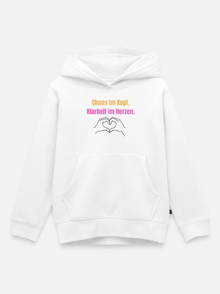 Chaos Statement ADHS und Autismus - Kinder Premium Organic Hoodie - Weiß