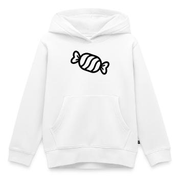 Bonbon - Sweat Premium à capuche enfant bio - blanc - Devant - AI Model Kid Female (0cm)