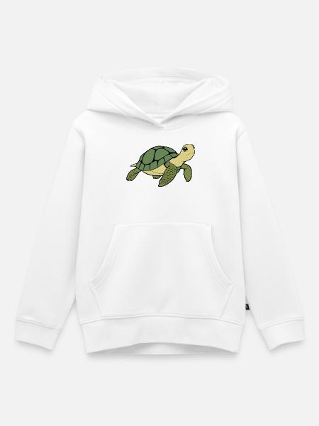 Schildkröten Schildkröten - Kinder Premium Organic Hoodie - Weiß