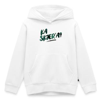 Wo ist die Sense? - Kinder Premium Organic Hoodie - Weiß - Vorne - AI Model Kid Female (0cm)