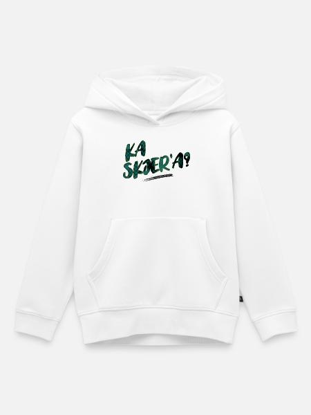 Wo ist die Sense? - Kinder Premium Organic Hoodie - Weiß