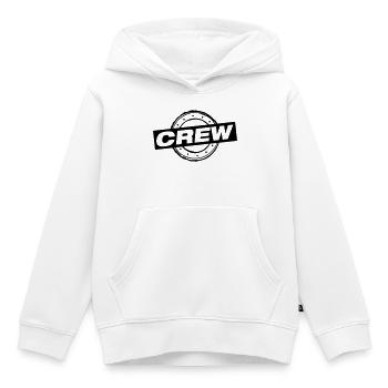 Tampon de l’équipage - Sweat Premium à capuche enfant bio - blanc - Devant - AI Model Kid Female (0cm)