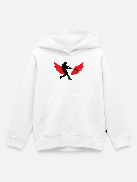Baseball – Sport - Kinder Premium Organic Hoodie - Weiß