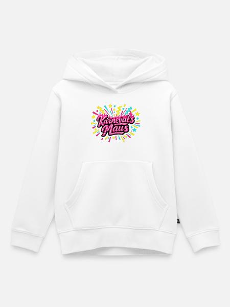 Karnevalsmaus - Karneval Geschenk - Kinder Premium Organic Hoodie - Weiß
