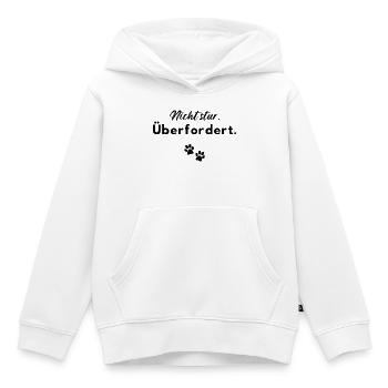 Nicht stur - überfordert - Kinder Premium Organic Hoodie - Weiß - Vorne - AI Model Kid Female (0cm)