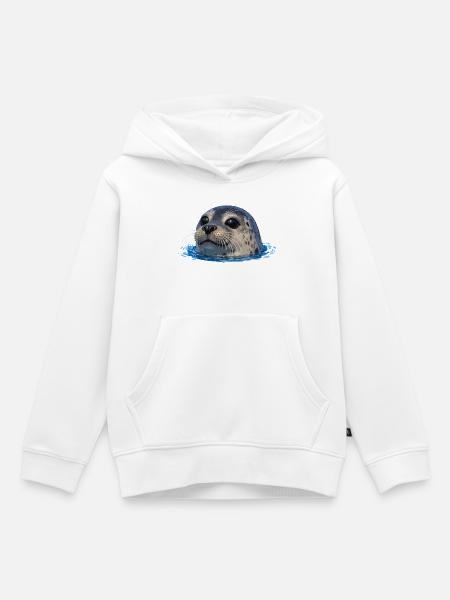 Dichtung über Wasser - Kinder Premium Organic Hoodie - Weiß